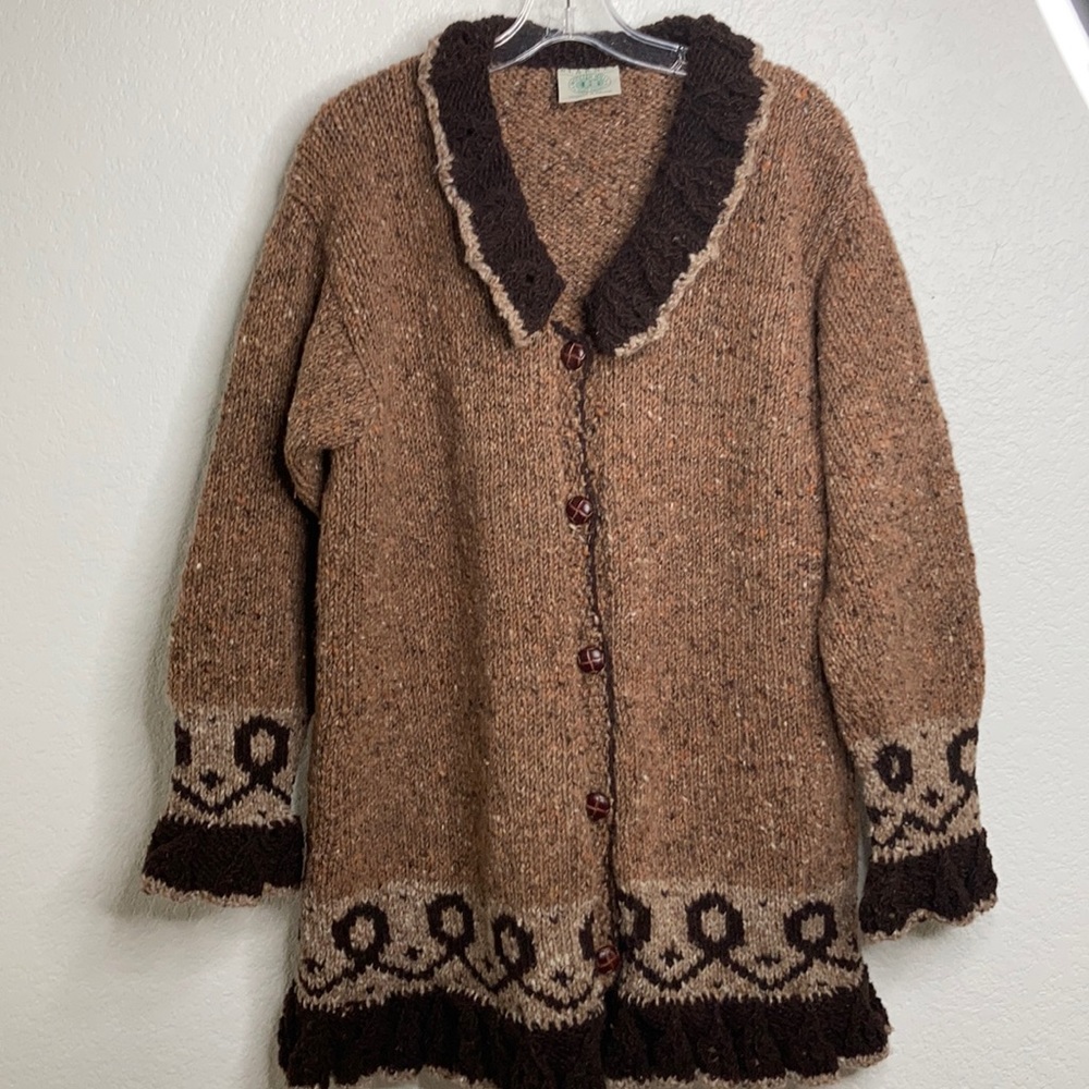 Blarney Woolen Mills handknit sweater coat - Picture 3 of 10